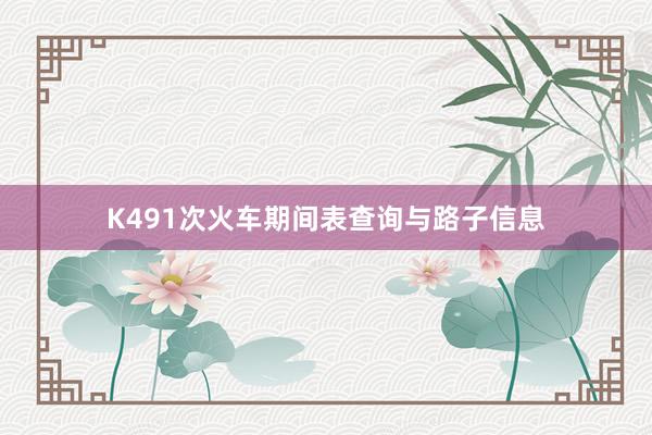 K491次火车期间表查询与路子信息